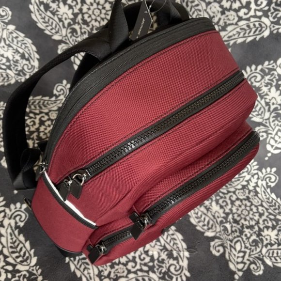 Michael Kors Kent Sport Utility Backpack Merlot - Picture 8 of 16
